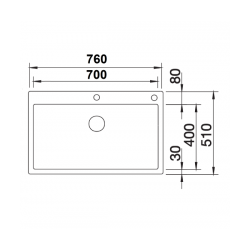 Zlewozmywak Blanco CLARON 700-IF/A Z KOR. INFINO 521 634